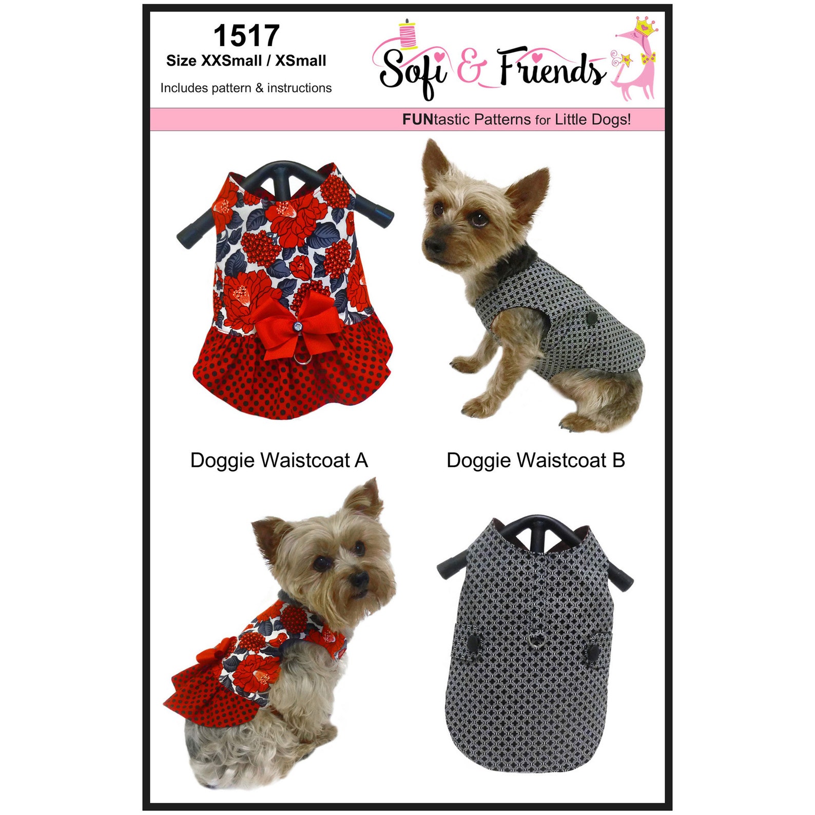 Dog Vest Sewing Pattern 1517 Pet Sewing Patterns Dog Etsy