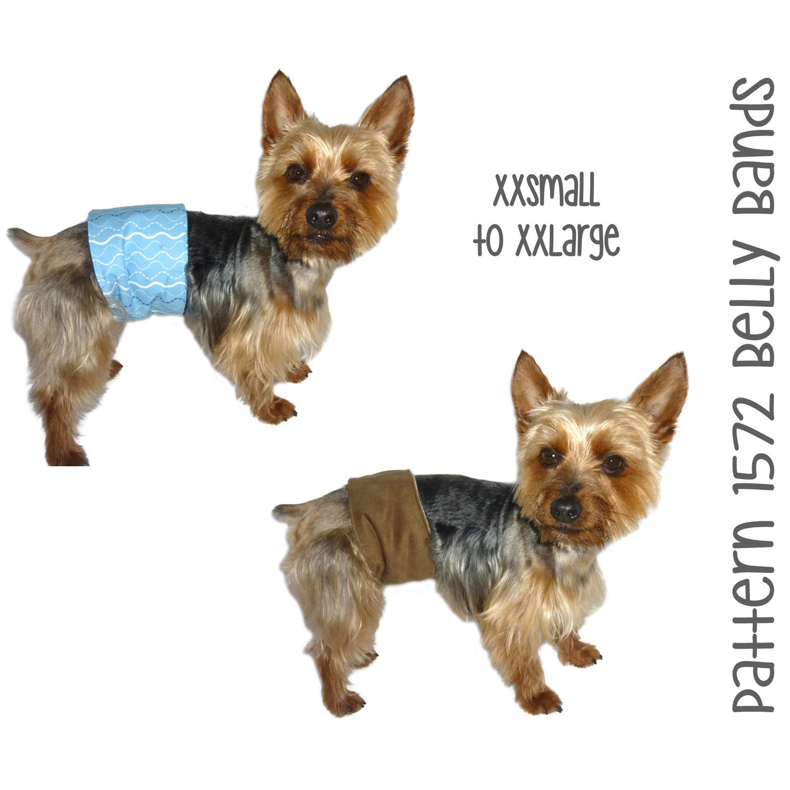 Dog Belly Band Sewing Pattern 1572 Male Dog Diapers Pet Etsy