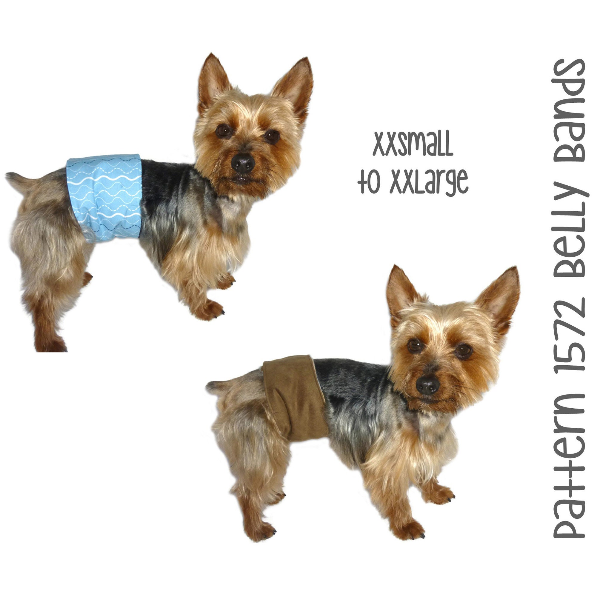 Dog Belly Band Sewing Pattern 1572 Male Dog Diapers Pet Etsy Canada