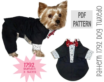 PDF Schnittmuster - Bundle 3 Größen - DIY Formelle Anzughosen & Hosenträger