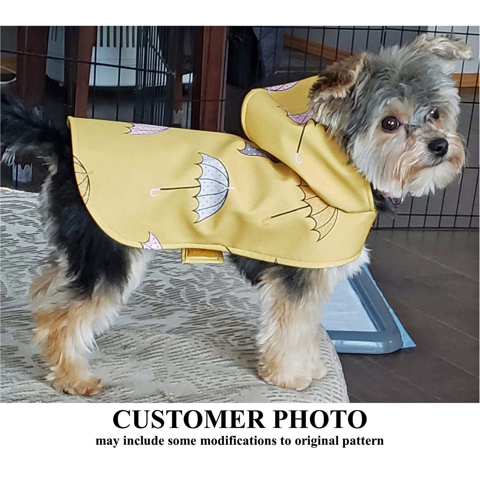Dog Raincoat Sewing Pattern 1543 Dog Clothes Dog Coat Etsy