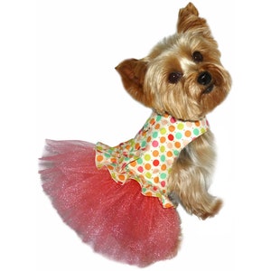 Dog Tutu Dress Sewing Pattern 1701 Pet Tutu Cat Tutu Dog Dresses Dog Clothes Pattern Designer Dog Clothes Dog Costume Sm & Med image 2