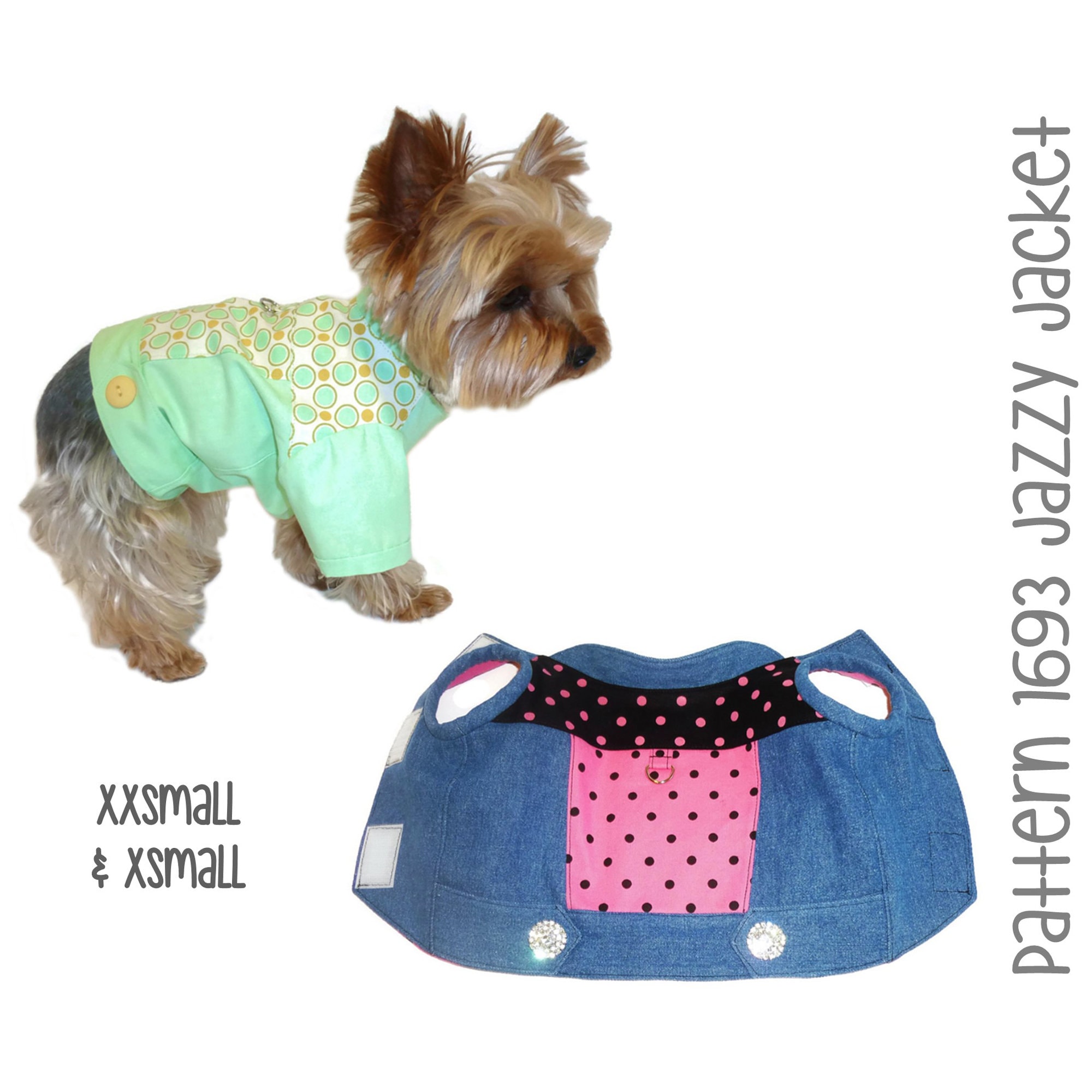 Jazzy Dog Jacket Sewing Pattern 1693 Leather Dog Jackets | Etsy