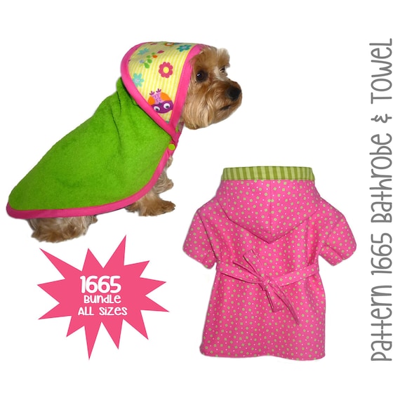dog robe towel