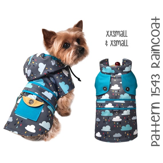 Dog Raincoat Sewing Pattern 1543 Dog Coat Patterns Dog - Etsy