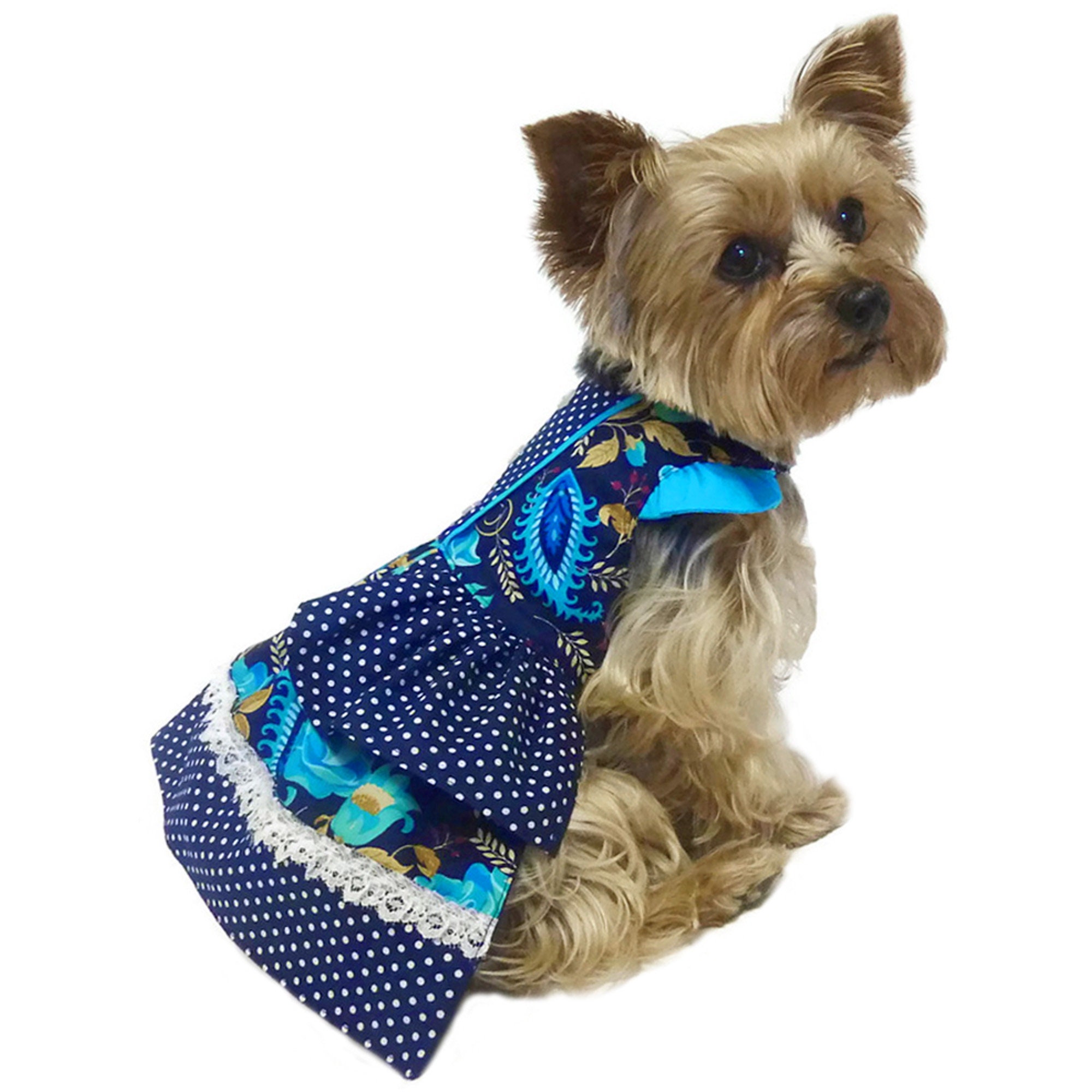 no.  1557  ハンドメイド  犬服 PREMIUM DENIM】ヴィンテージシャツ 岡山デニム フレンチ