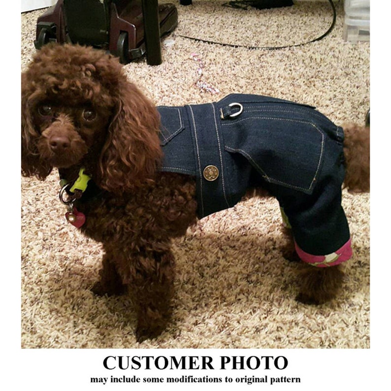 Dog Bib Overalls Sewing Pattern 1501 Dog Overalls Dog Etsy