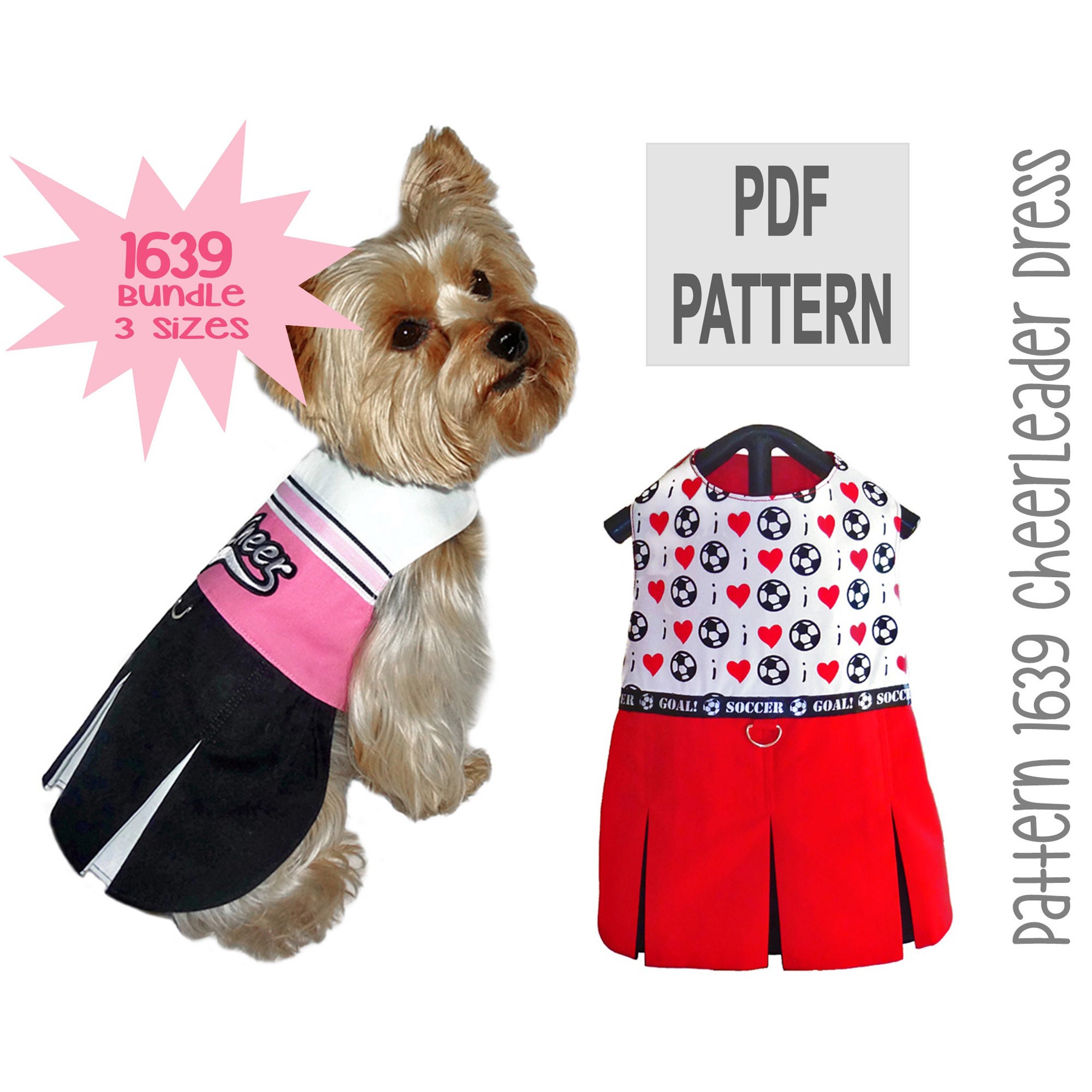 Dog Cheerleader Dress Etsy Canada