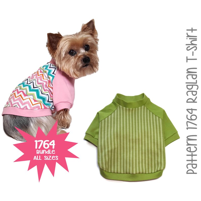 Dog Tee Shirt Sewing Pattern 1764 Dog Clothes Patterns Dog Etsy