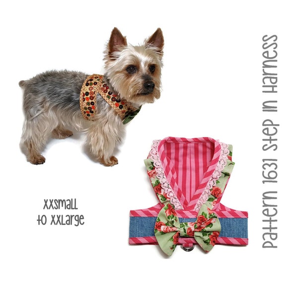 Step In Dog Harness Sewing Pattern 1631 Small Dog Harness Etsy