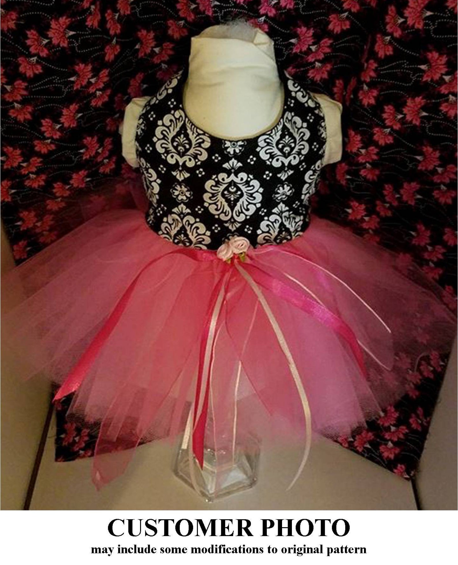 Dog Tutu Dress Sewing Pattern 1701 Pet Tutu Cat Tutu Dog Etsy