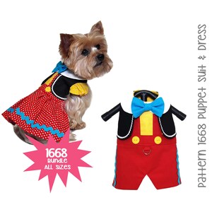 Dog Dresses Dog Clothes Patterns Pet Clothes Bella Rose Dog Dress Pattern 1557 Dog Harness Small Dog Clothes Bundle 3 Sizes