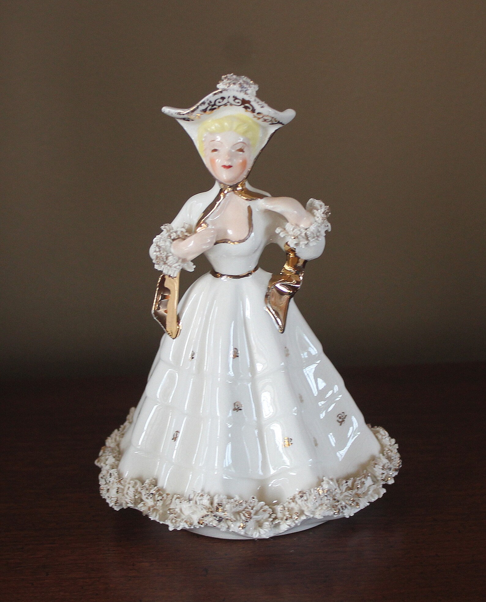 Beautiful Vintage Porcelain Figurine Victorian Lady FIGURAL Etsy