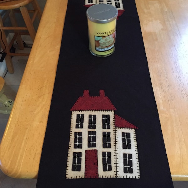 House table runner measuring 12x36 inches