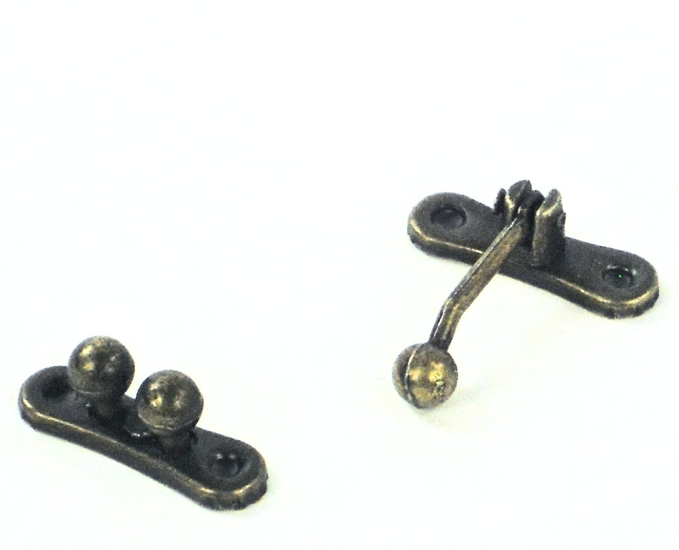 Jewelry Box Closure Antique Brass Stamped Metal Push With Etsy