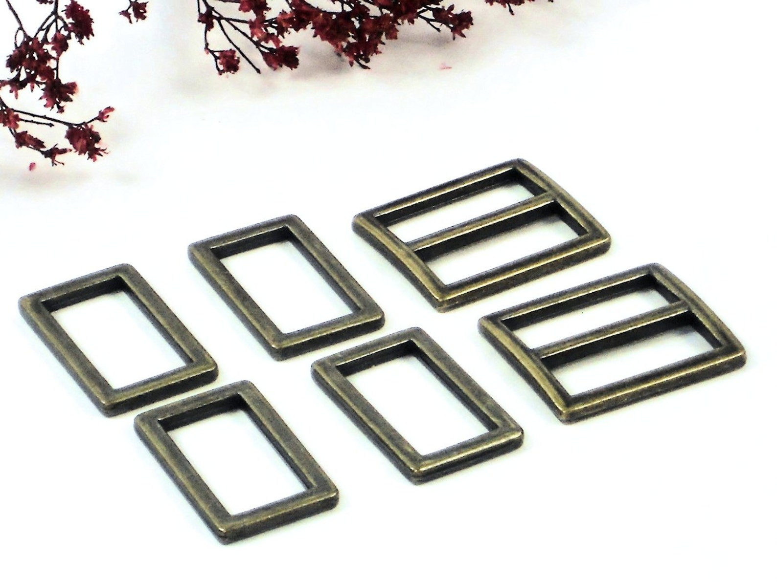 1 6pc. Set Rectangle Purse Hardware Antique Brass or Etsy