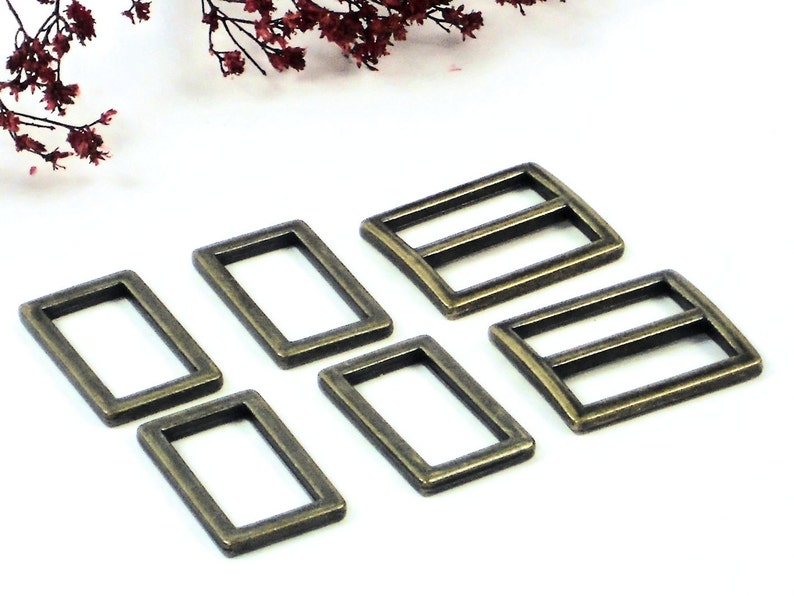 1 6pc. Set Rectangle Purse Hardware Antique Brass or Etsy
