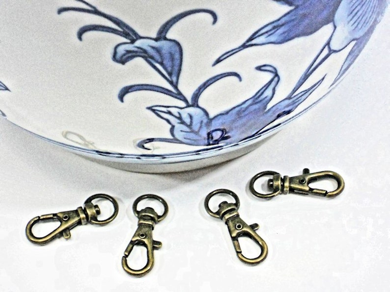 TINY Swivel Hooks & D Ring Connectors 5/16 inch 4pc Set Etsy