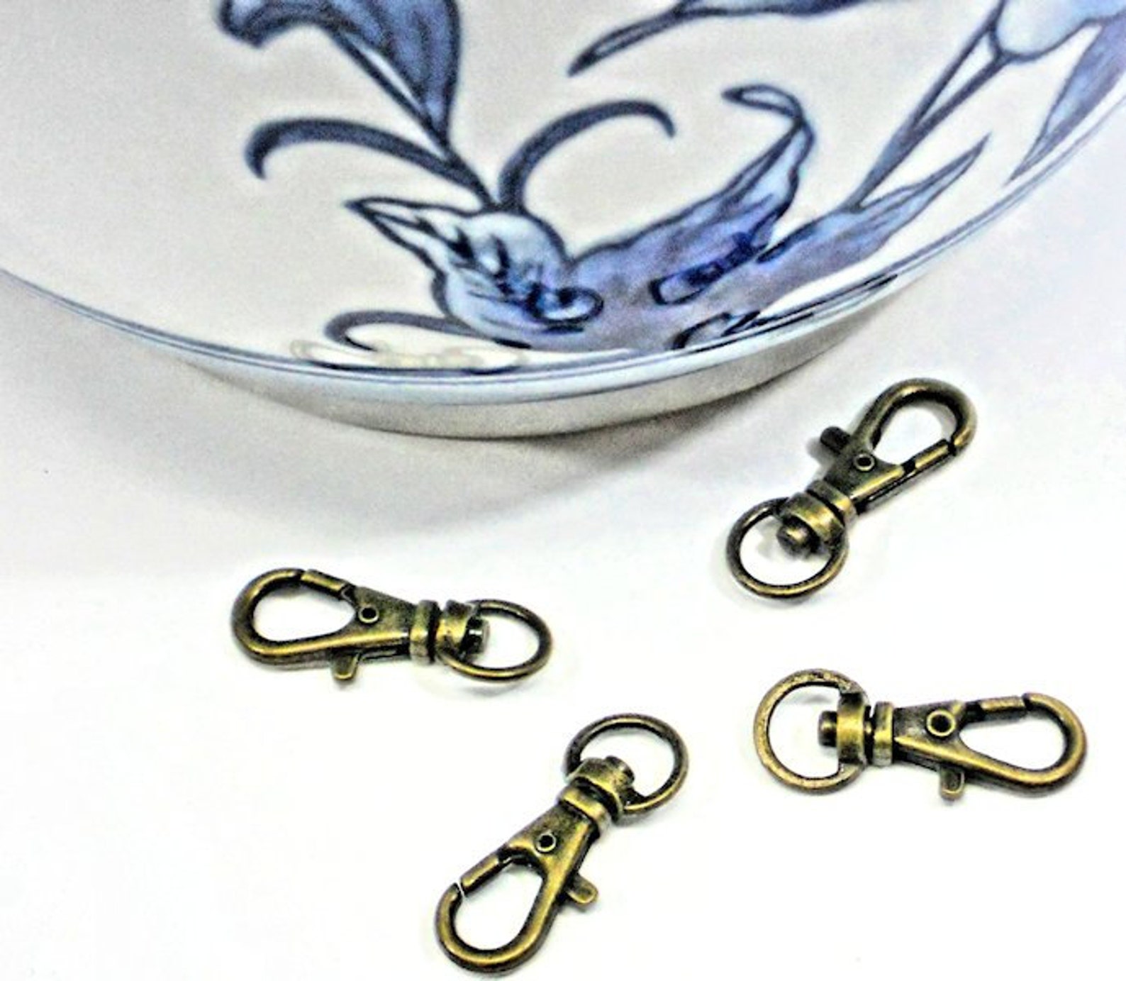 TINY Swivel Hooks & D Ring Connectors 5/16 inch 4pc Set Etsy
