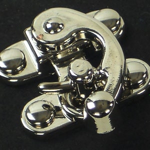 Silver Purse Latch, Swing Lock, Steampunk Bag Closure at MeiMeiSupplies, Ready to Ship from USA