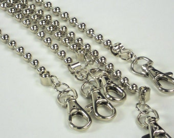 Silver Purse Chains, 5 pc Set Long Detachable Metal Bead Chain,  Purse Making Bag Supplies, Jewelry @ MeiMei Supplies in USA