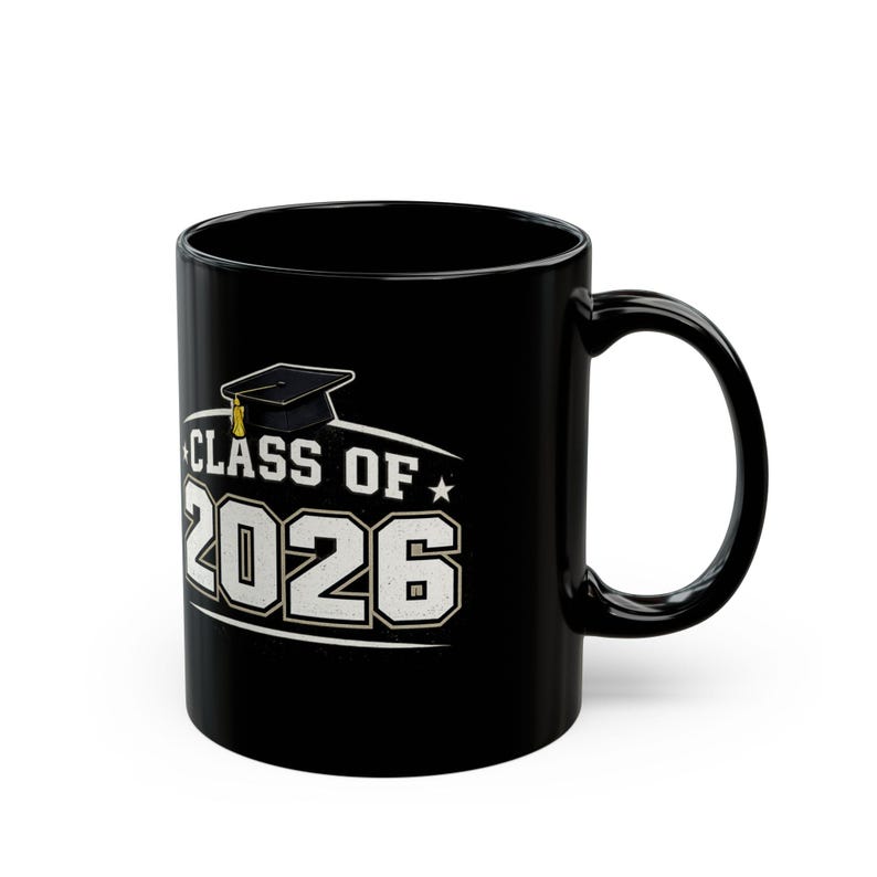 Class of 2026 Black Mug Graduation Cap Ceramic 11oz or 15oz Graduate ...