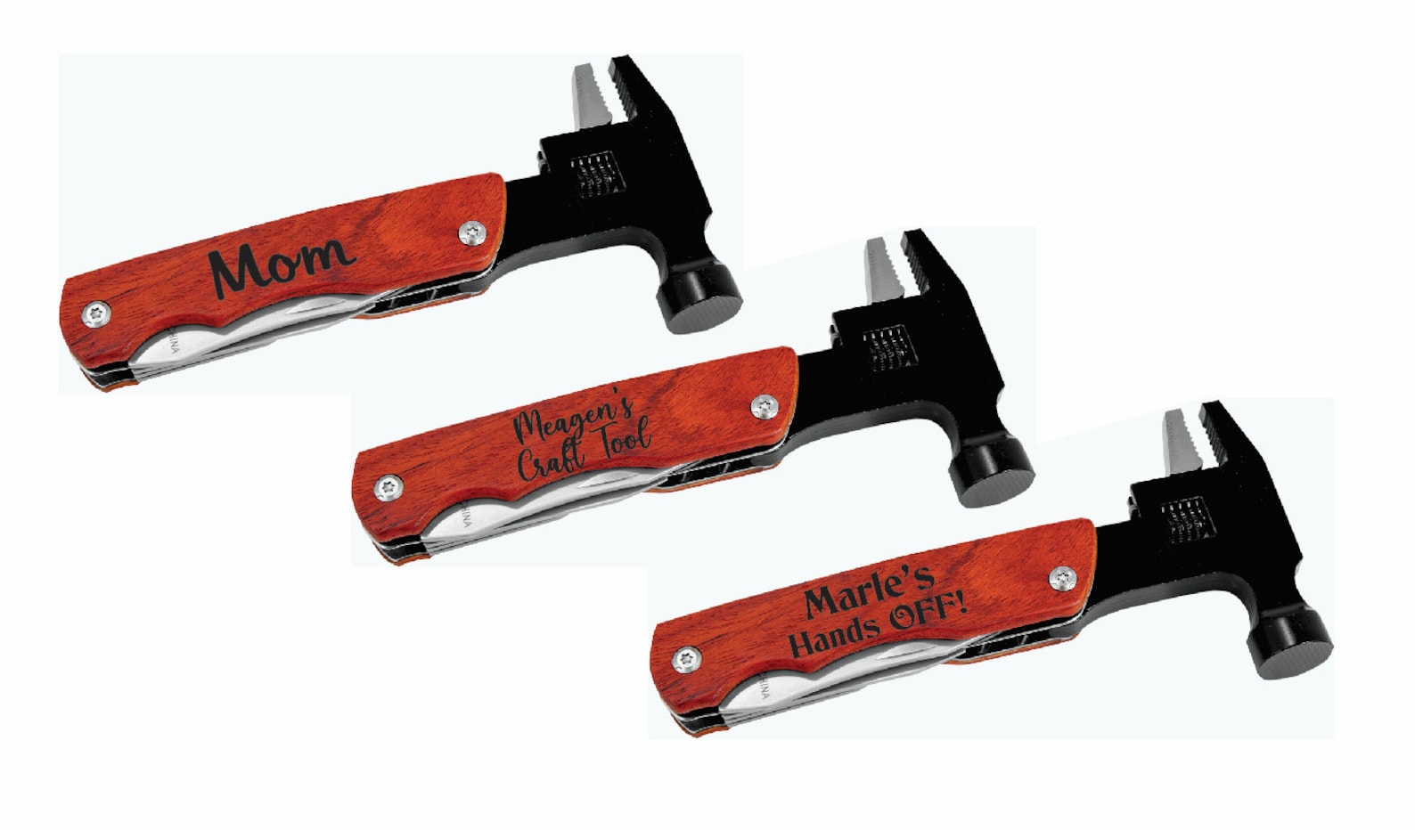 PERSONALIZED 7 Hammer MultiTool with Wood Handle/Pouch Etsy