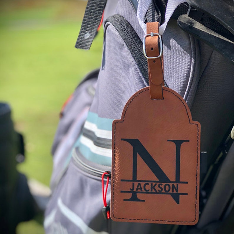 Golf Bag Tag PERSONALIZED Wooden Tees Engraved Golf Gifts Etsy