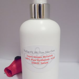 Salon Size 9oz Pure Hyaluronic Acid DMAE Face Serum Hydrates, Decreases Fine Lines, And Firms Skin