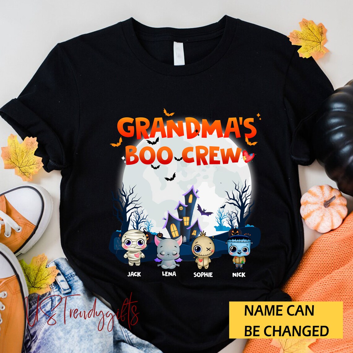 Personalized Grandma's Boo Crew PNG File, Halloween Png File Design for ...