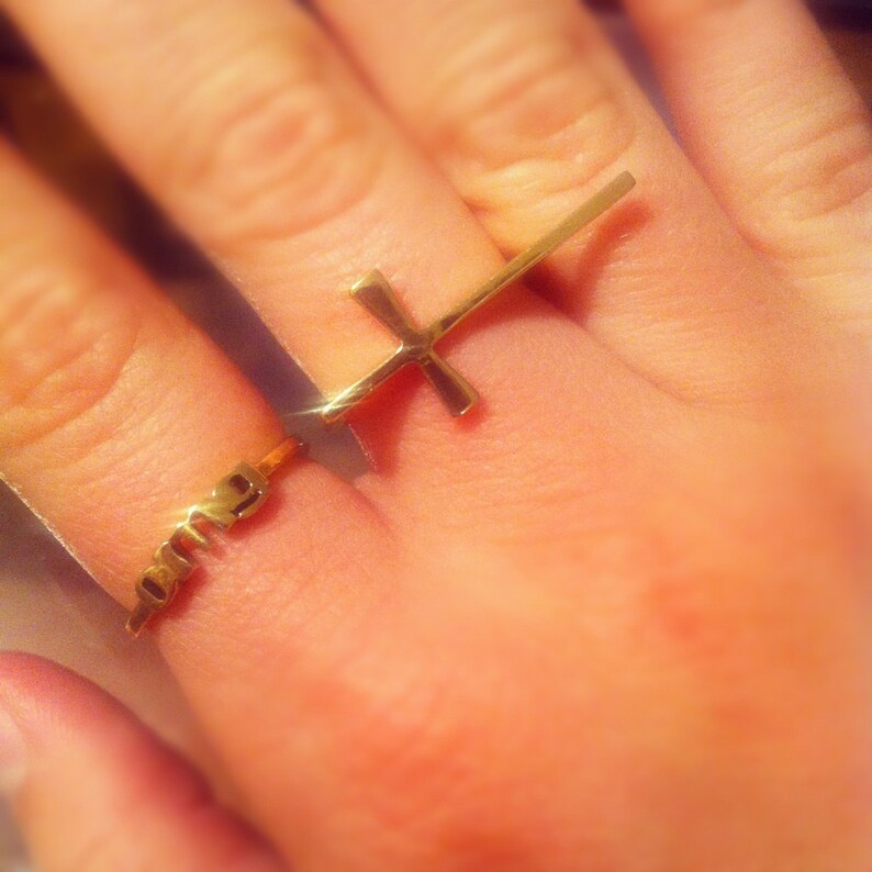 OMG Ring Sterling Silver Etsy