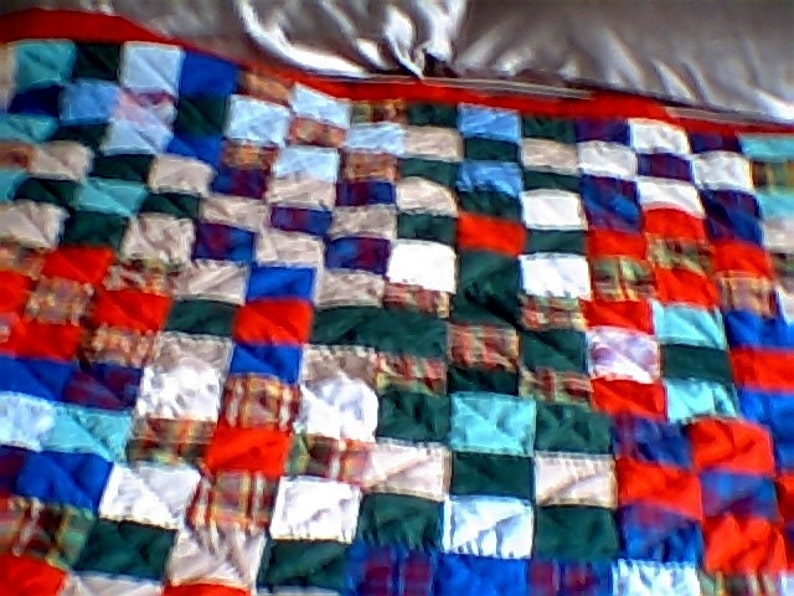 Lap quilts for seniors Patch Work Block Child Throw Quilt Etsy