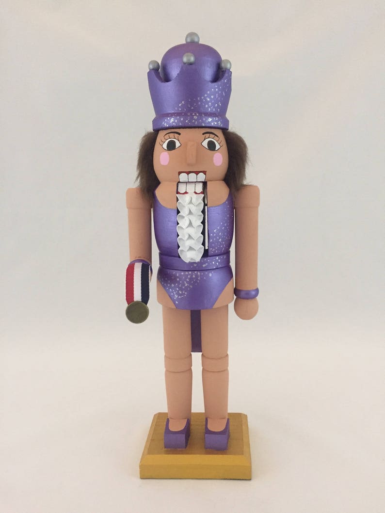Gymnast Nutcracker Purple Leo Etsy