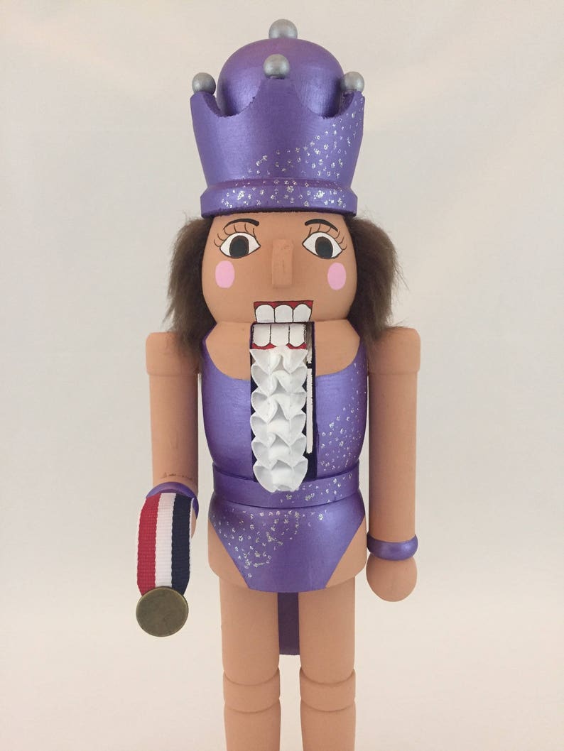 Gymnast Nutcracker Purple Leo Etsy
