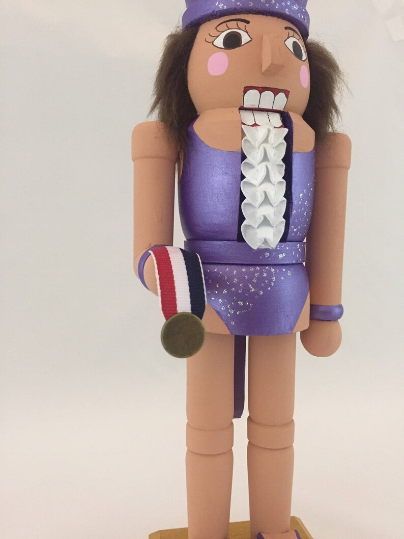 Gymnast Nutcracker Purple Leo Etsy