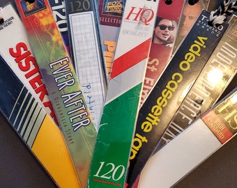Repurposed Upcyled VHS Spine Bookmark with Movie Quotes Film Lover Gifts