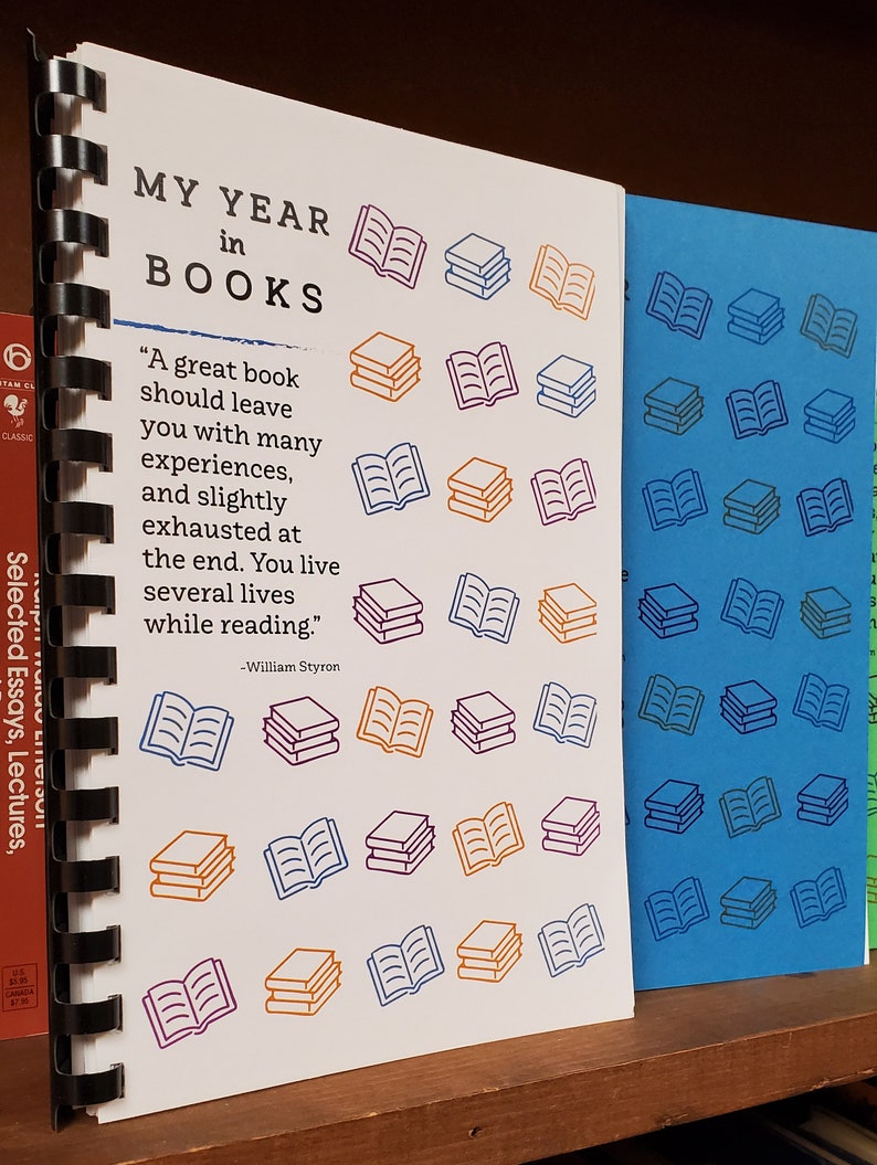 My Year in Books A Reader's Journal Book Journal Reading Tracker Etsy