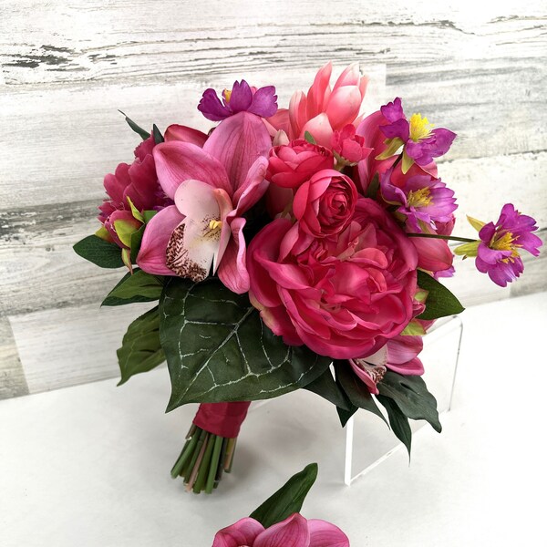 Hot Pink Bouquet Etsy