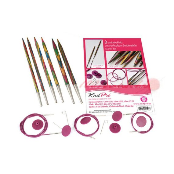 KnitPro sinfonía madera agujas 12mm