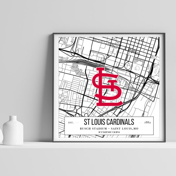 St Louis Art Busch Stadium - Etsy
