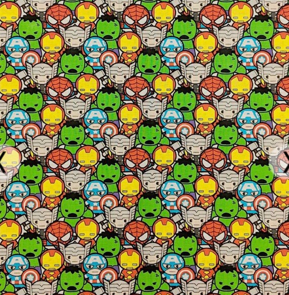Marvel Kawaii Stacked Spiderman Ironman Thor Captain America Etsy