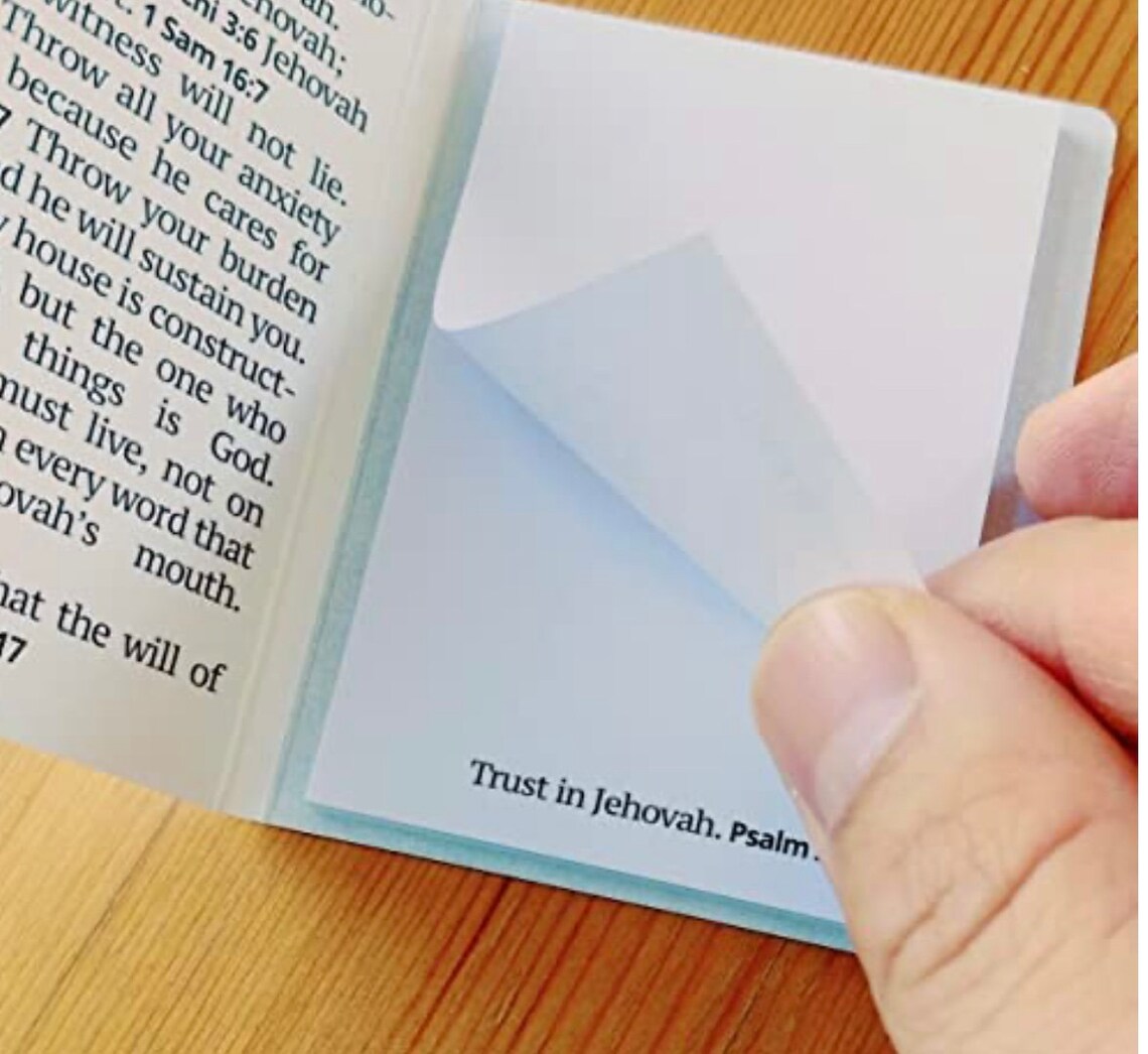 Jehovah's Witness Bible Sticky Notes Gifts Verses of Ministry JW ...