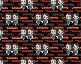 The Shining Typewriter Classic Grady Girls Twins Creepy Horror Halloween 14 yard x 44 inches 100/% Cotton Fabric 9 inches x 44 inches