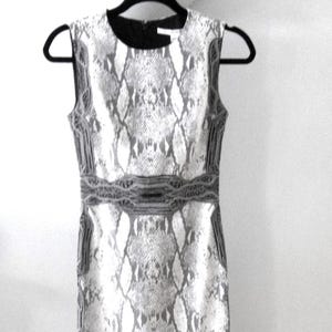 Y2K DVF Snake Print Wiggle Dress - Size 0 - Cotton Spandex