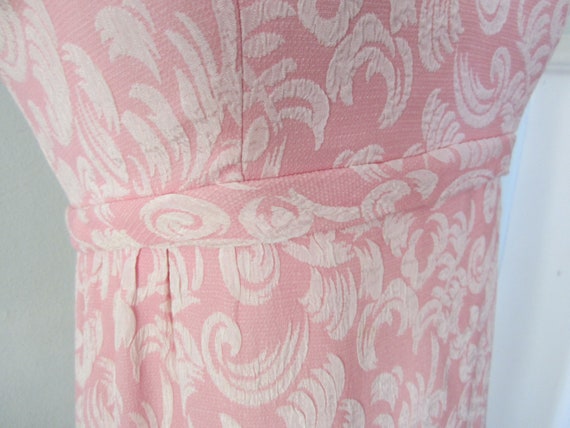 Pink and White 1960s Maggi Stover wiggle X small - image 6