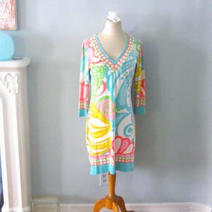 Vintage Barbara Gerwit Mod Dress: 1980s Jersey Knit, Size M