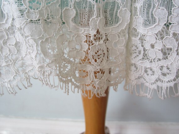 White Cotton Lace Fit and Flare Dress by Elle siz… - image 7