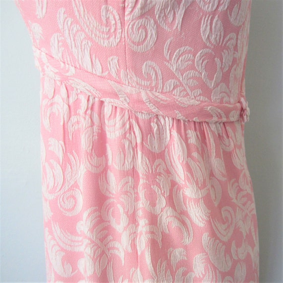 Pink and White 1960s Maggi Stover wiggle X small - image 8