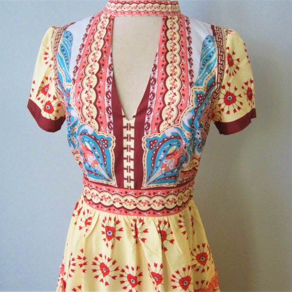 1960's style Bo Ho fit and flare dress Size M - image 10