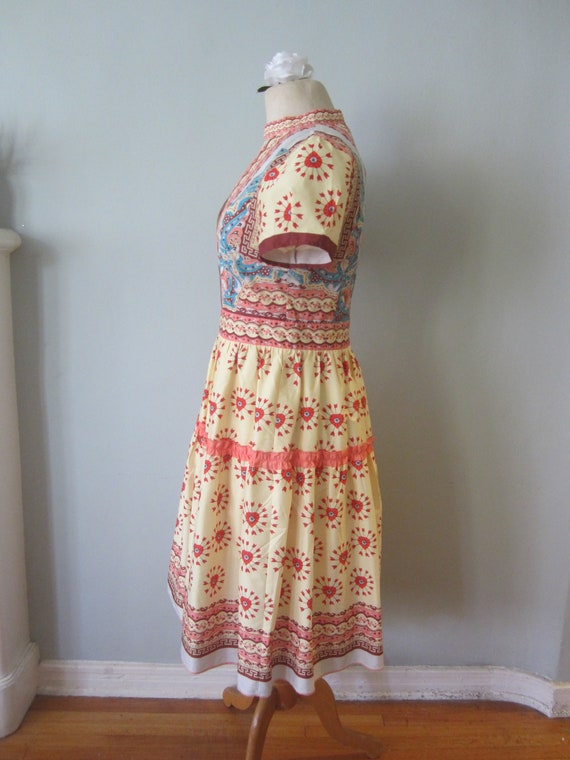 1960's style Bo Ho fit and flare dress Size M - image 3